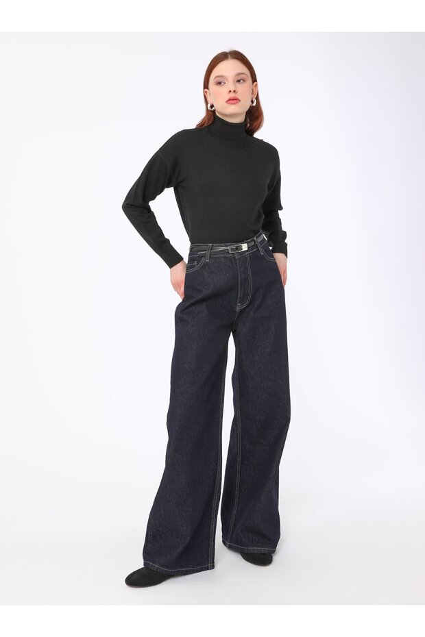 سترة تريكو أساسية بأزرار ناعمة - أسود - - 2