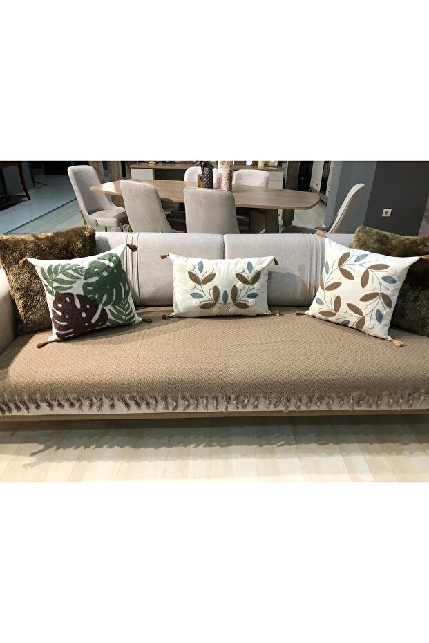 115X200 Patterned Sofa Cover Covering the Seat | Non-Slip, Stylish and Washable Design