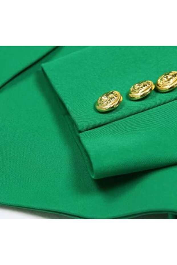 kadın yeşil çeket - 6