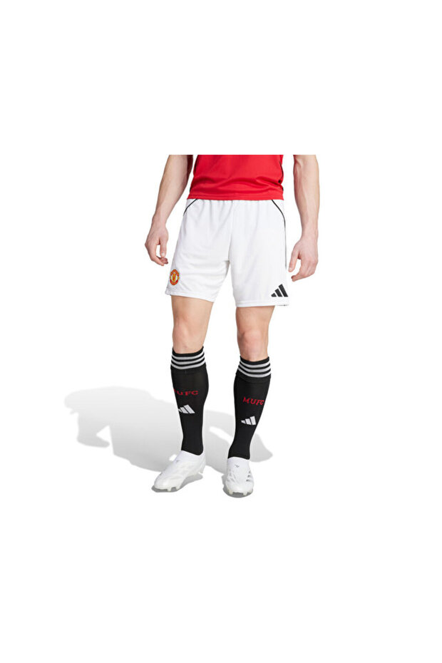 Men's Manchester United 25/26 Home Shorts Men's Football Shorts Ji7430 White