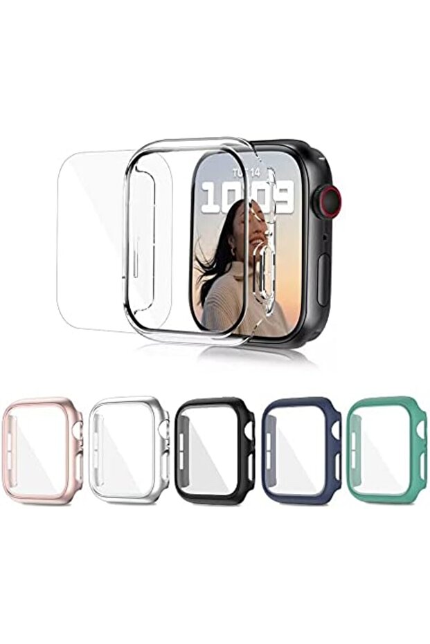 Matte Watch Cover | Apple Watch Series 8 45mm Case with Screen Protector Pack of 6