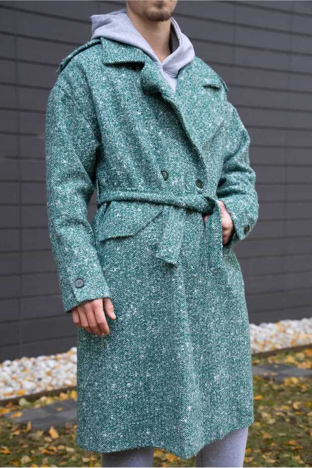 Man Coat Green - 1