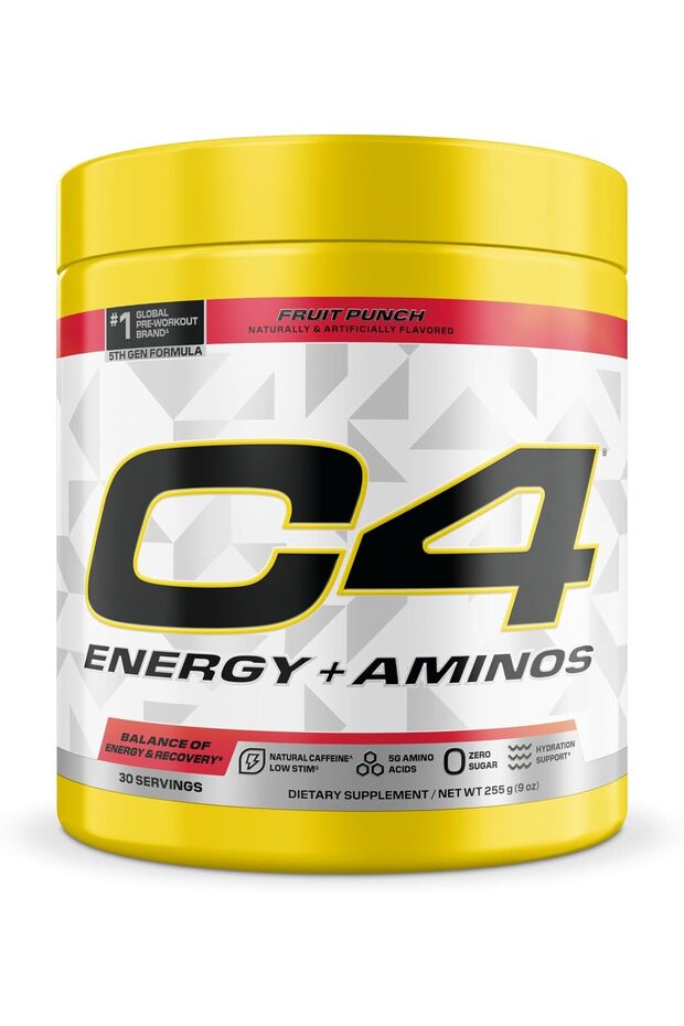 C4 Energy + Aminos Fruit Punch 30 servings