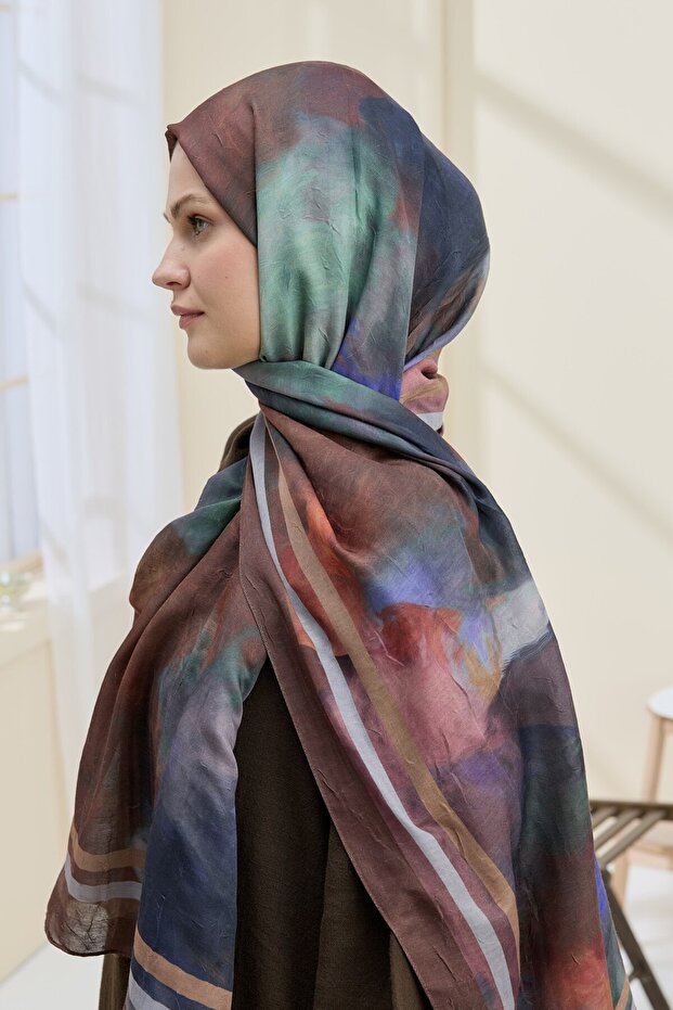 Mistral Desen Bambu Şal - 3