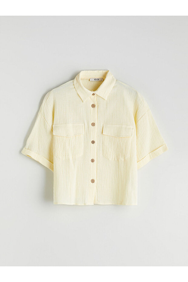 Textured Muslin Women's Shirt