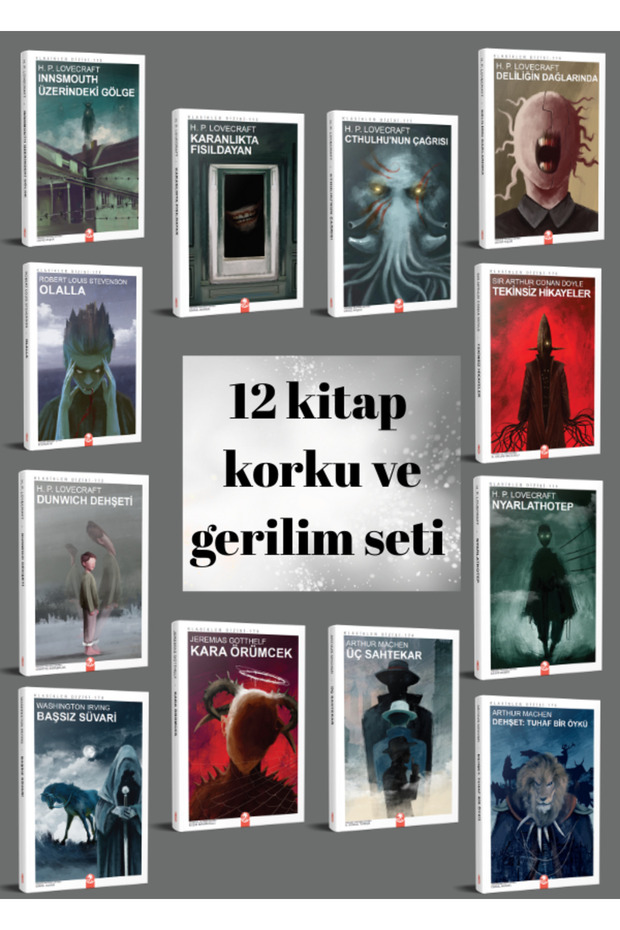 12 Book Sets of Efsanevi Korku Koleksiyonu Voltage Levels