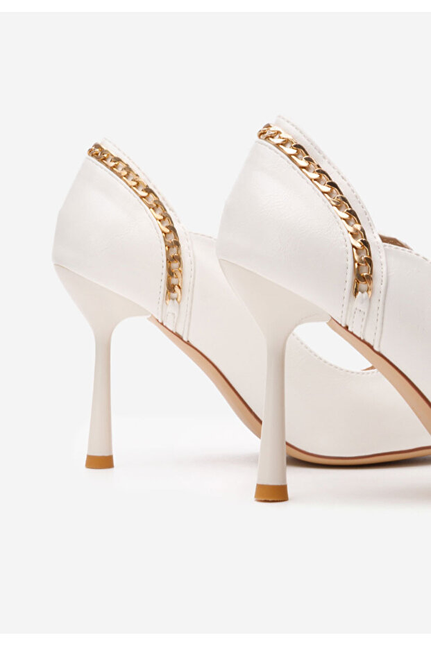 Bílé lodičky do špičky Majory - 6