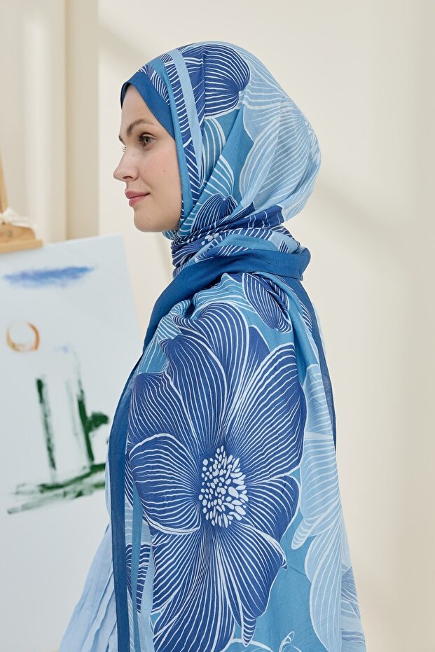 Melia Pattern Bamboo Shawl - 3