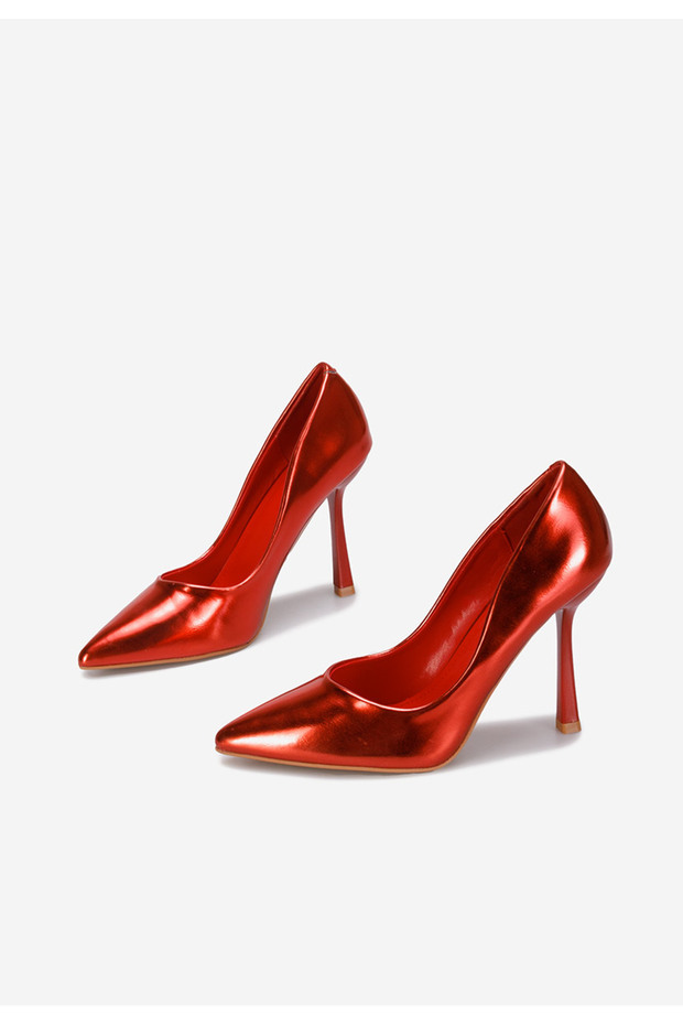 Červené lodičky do špičky Minda - 4