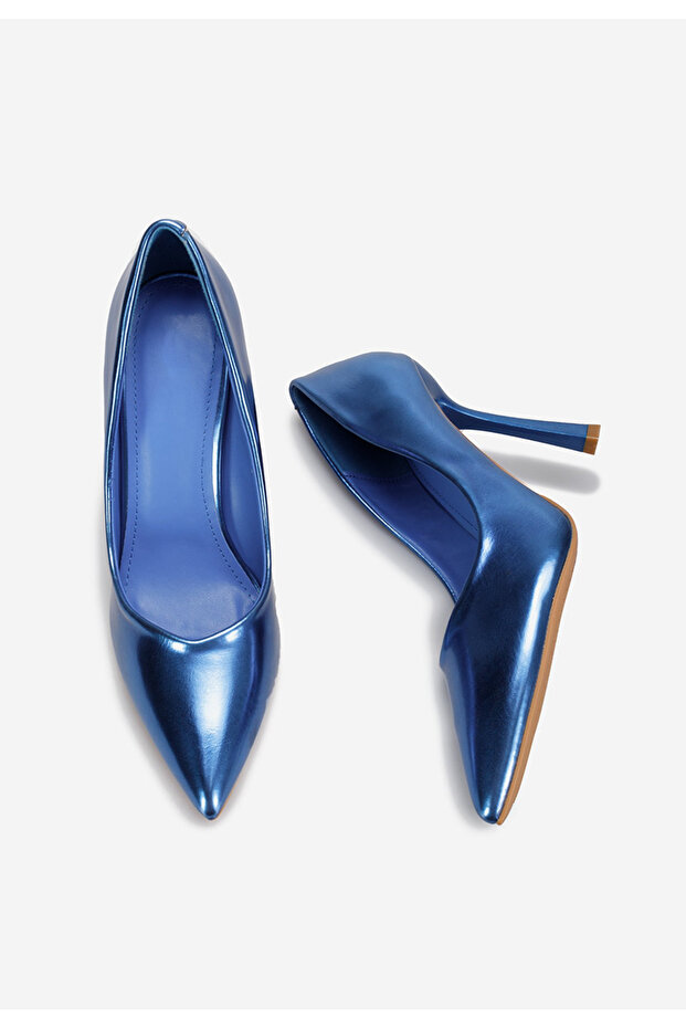 Modré lodičky do špičky Minda - 6