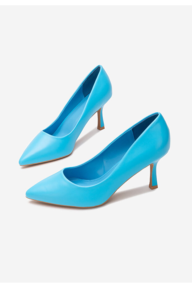 Svetlě modré lodičky do špičky Lasena - 4