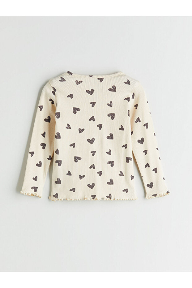 Stilinizi Oluşturun | Kalp Baskılı Kız Bebek Pijama Takımı - 7