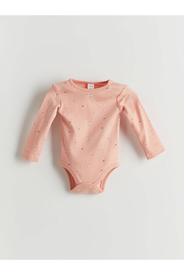 Shining Store'dan Işıltılı Seçimler | Çiçekli Kız Bebek Çıtçıtlı Body 2'li - 2