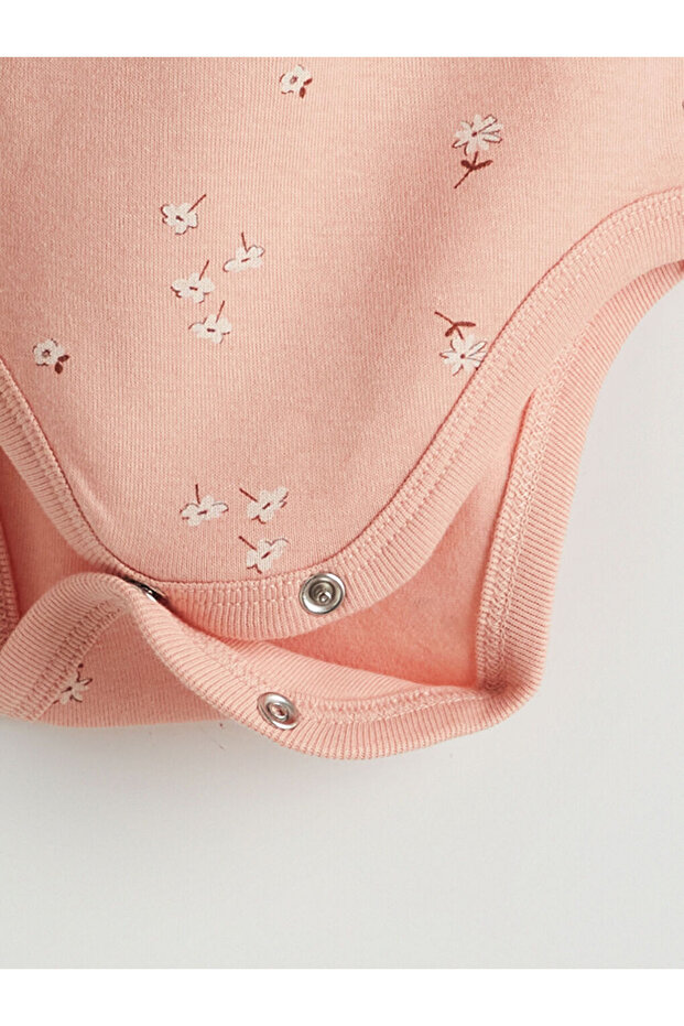 Shining Store'dan Işıltılı Seçimler | Çiçekli Kız Bebek Çıtçıtlı Body 2'li - 4