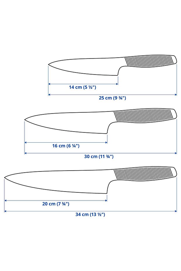 مجموعة سكاكين 365+ مكونة من 3 قطع - 6