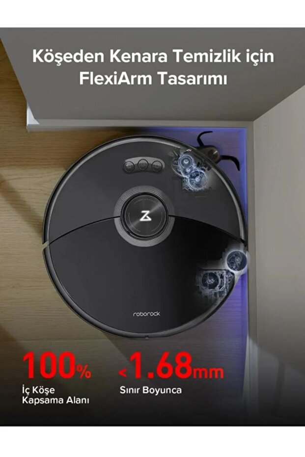 Yeni Model S8 Maxv Ultra Akıllı Robot Süpürge - Siyah - 3