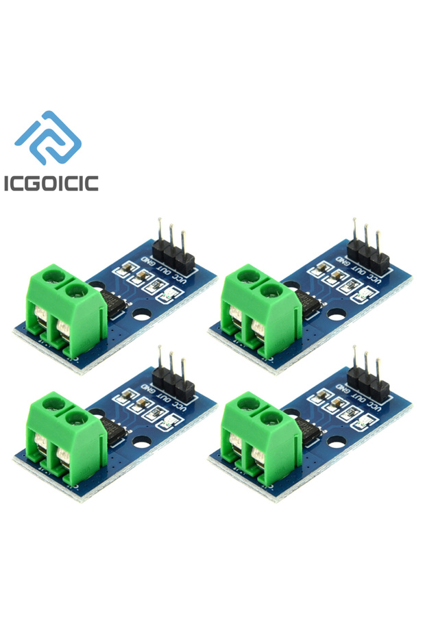 وحدة استشعار التيار هول ICGOICIC 20A 4 قطع ACS712 وحدة 5A 20A 30A وحدة استشعار التيار هول 5A/ - 1