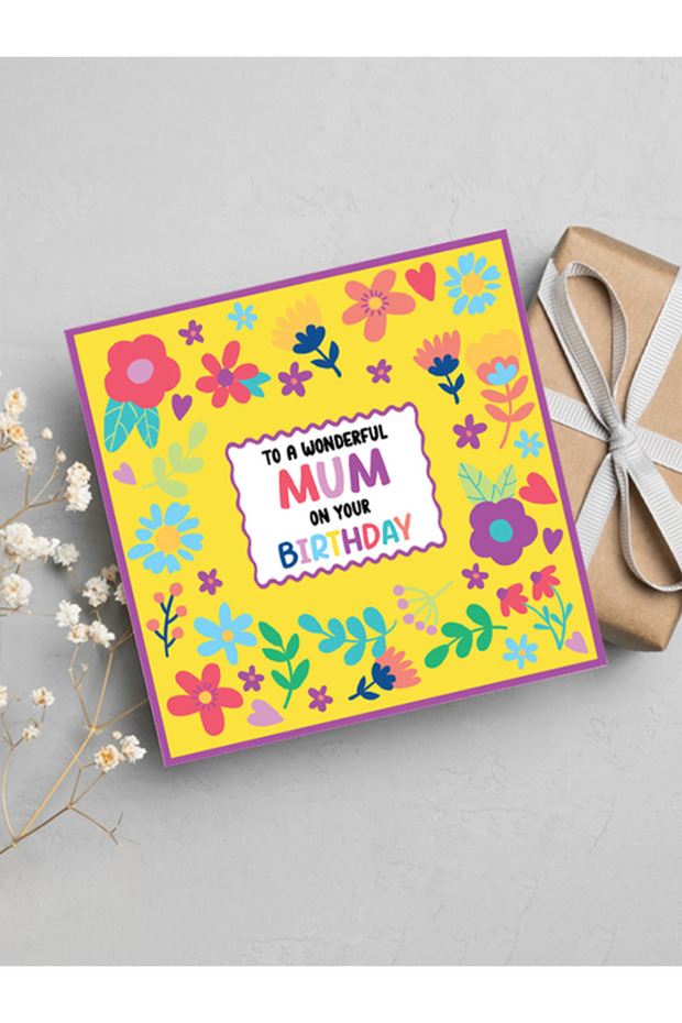 To a wonderful mum on your birthday, Greeting Card