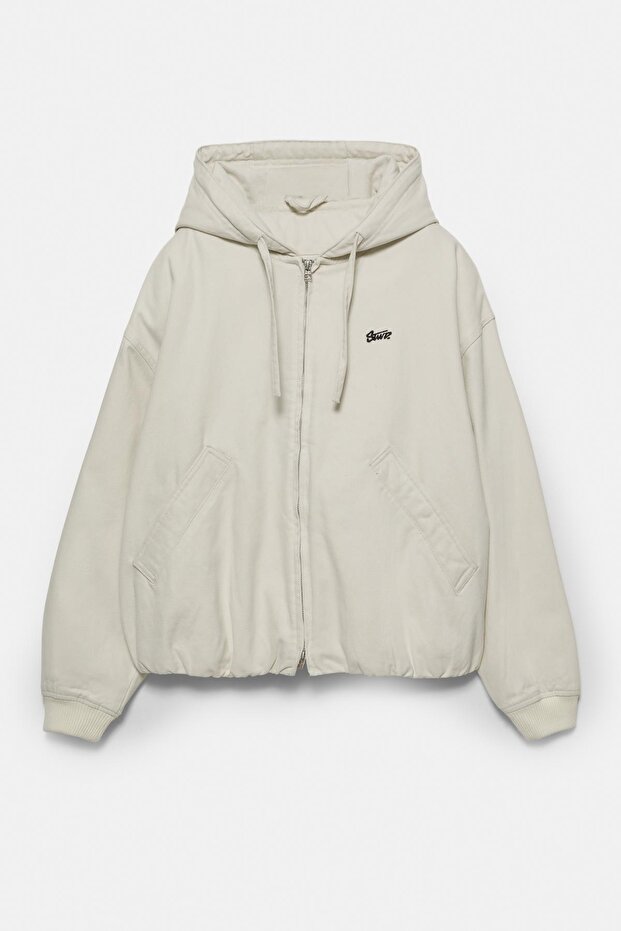 STWD kapüşonlu bomber ceket - 6