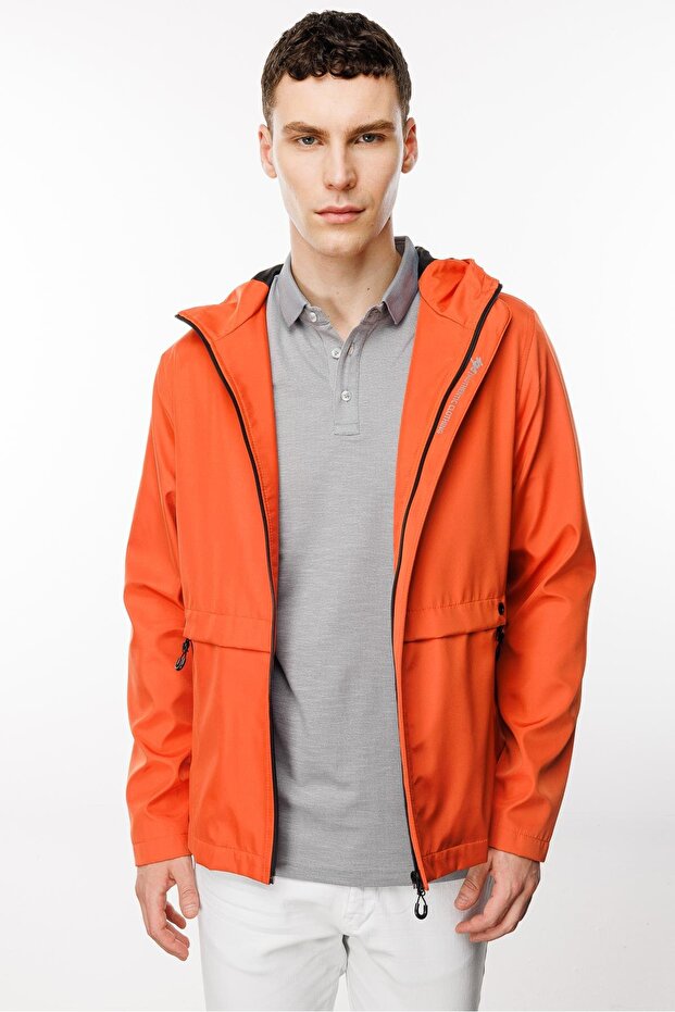 Men's Orange Spring Coat