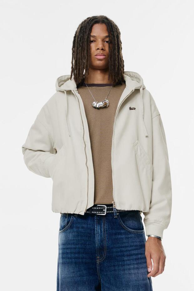 STWD kapüşonlu bomber ceket - 1