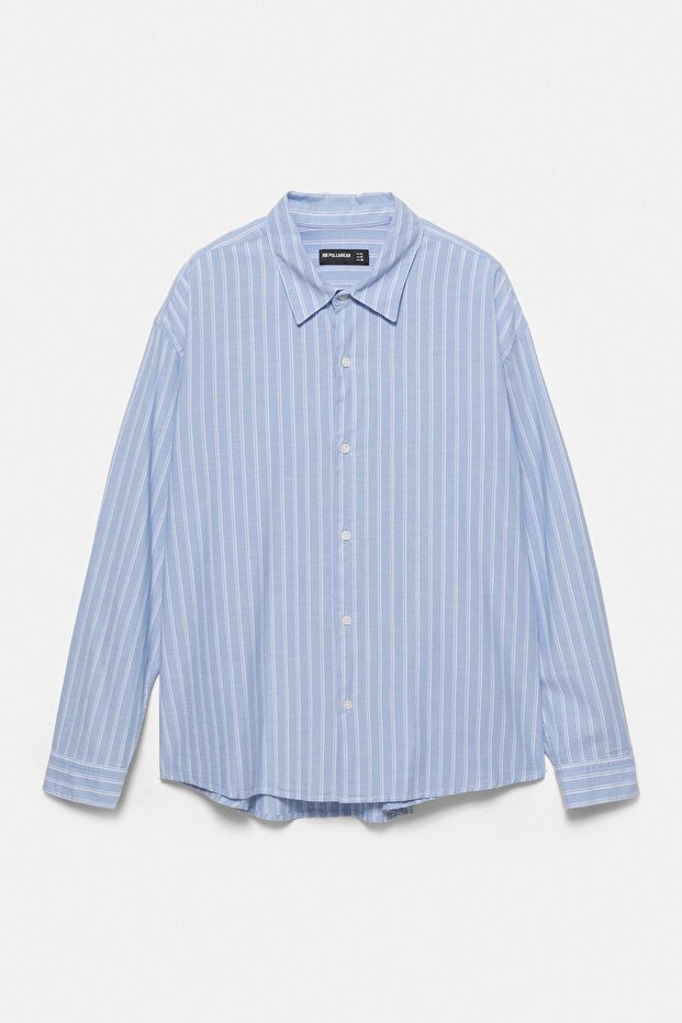 Uzun kollu çizgili gömlek - 1
