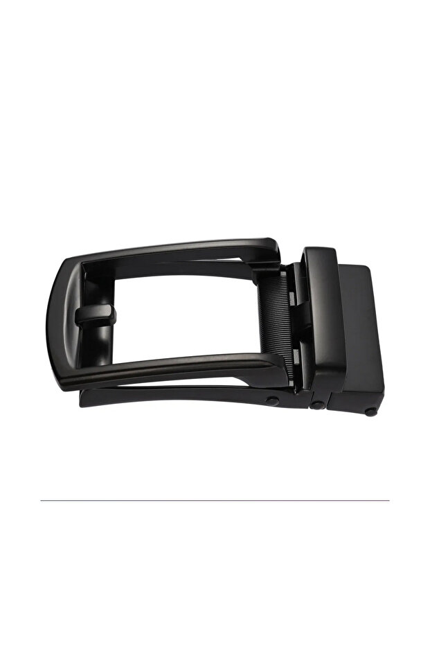 3.5 cm Holeless Mechanism System Belt Buckle in Matte Black Color for Automatic Belts