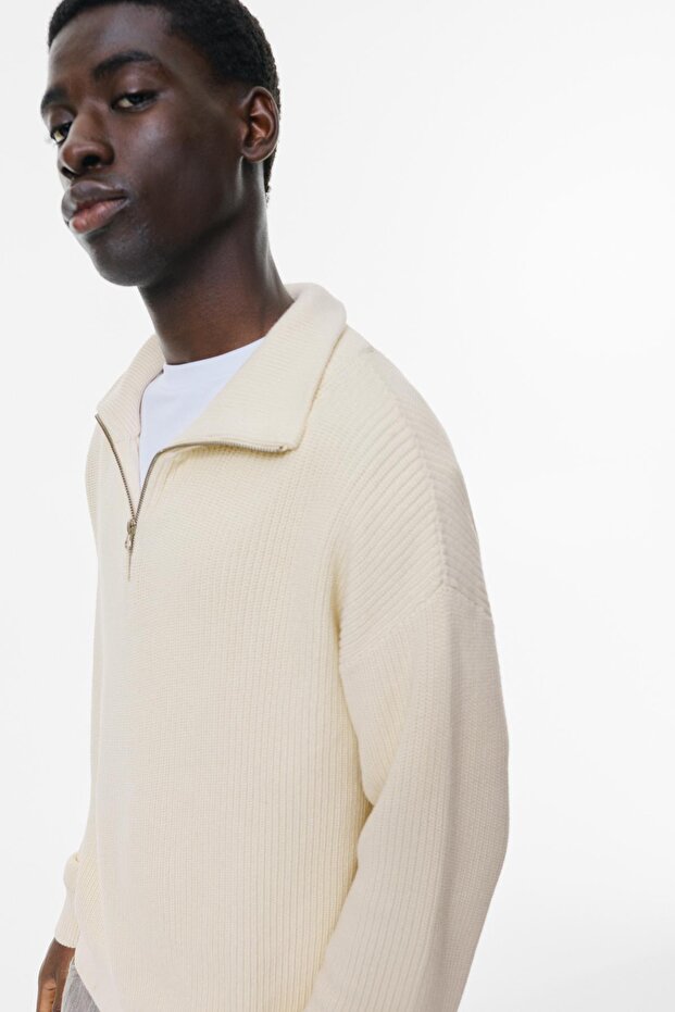 Fermuarlı yaka kazak - 6