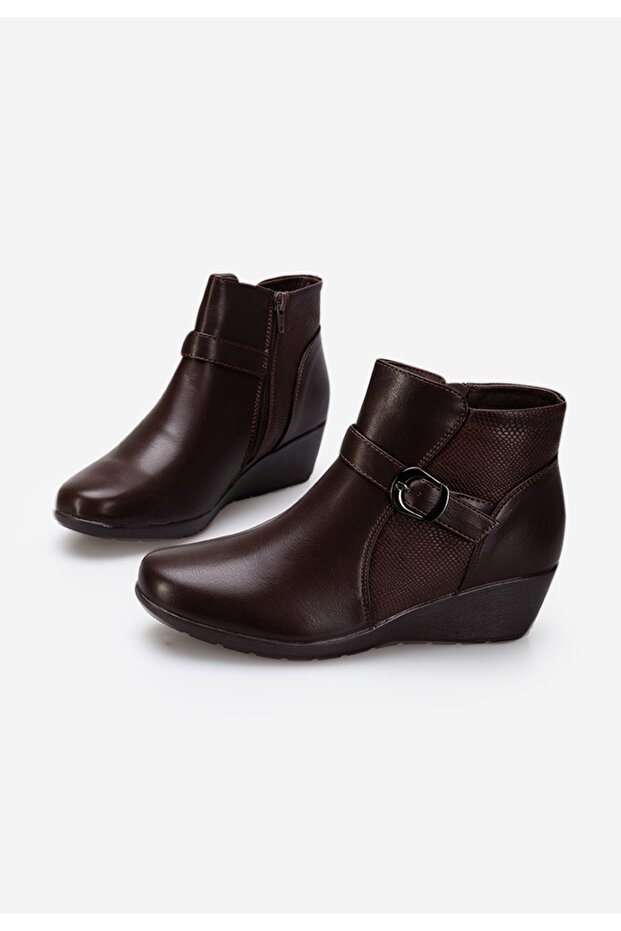 μποτακια πλατφορμεσ καφε Aurora - 4