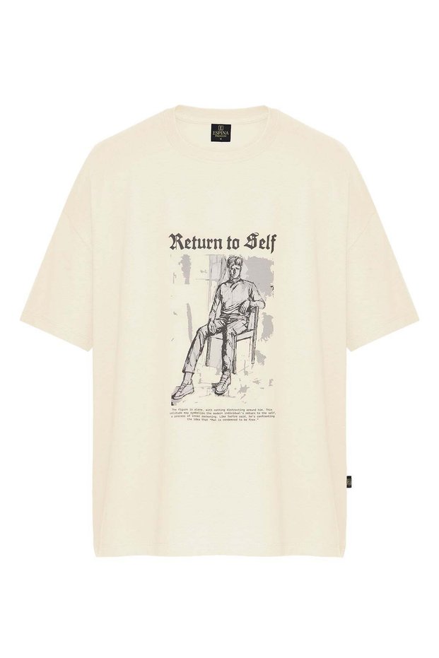 Unisex Return to Self Printed Oversize T-Shirt