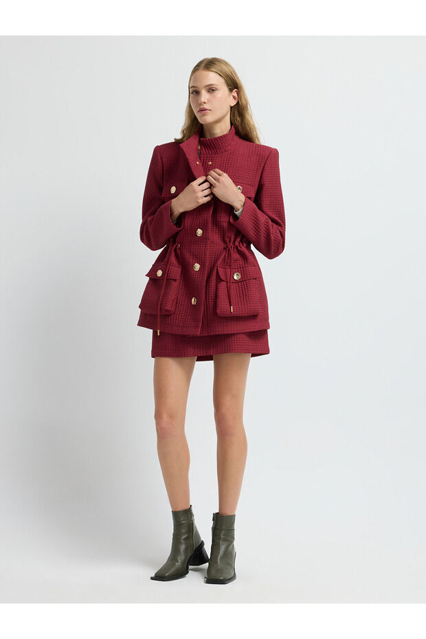 Hakim Yaka Kapitone Ceket - 6