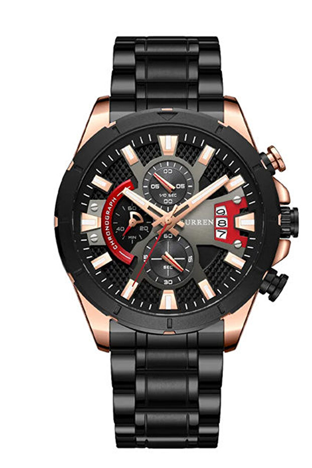 8401 Chrono Steel Band Men's Wristwatch