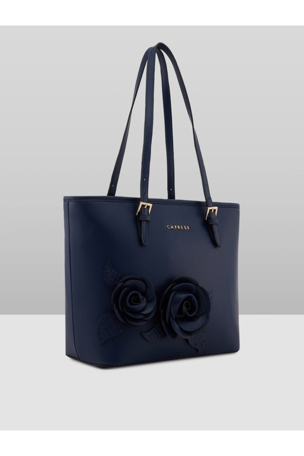 حقيبة توت بلوم متوسطة الحجم باللون الأزرق البحري - 6