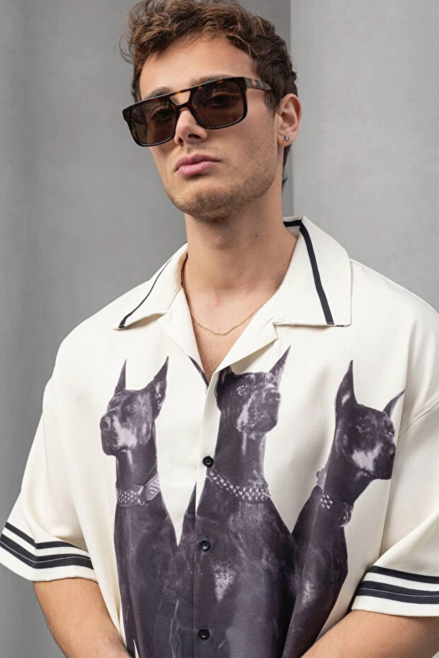 Oversize Doberman Gömlek - 3