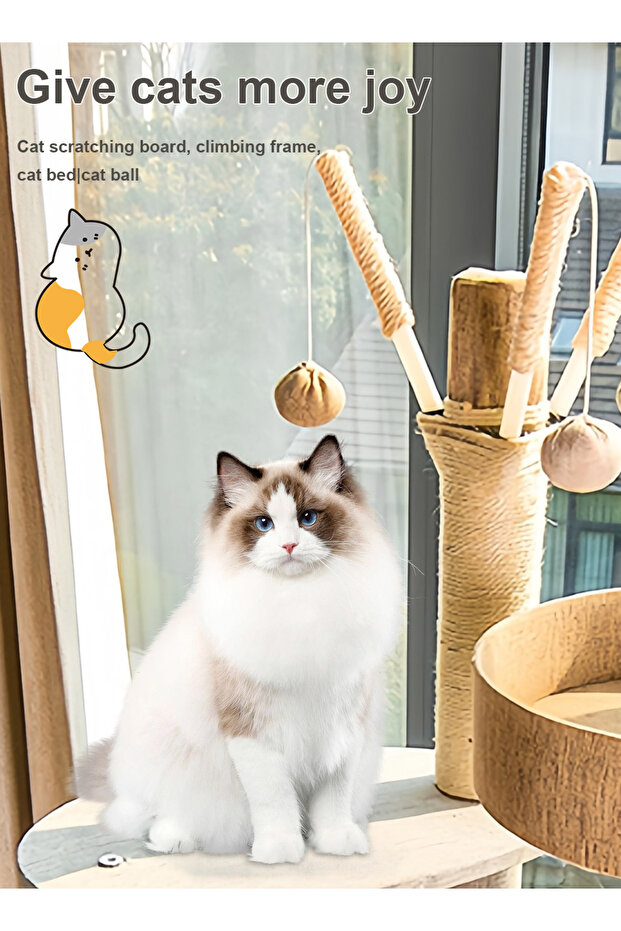 Cat Climbing Frame Cat Tree Cat Scratching Posts Cat Tower - 2
