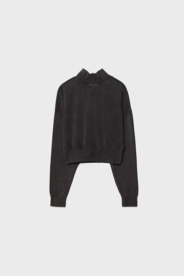 Dik Yaka İnterlok Sweatshirt - 6