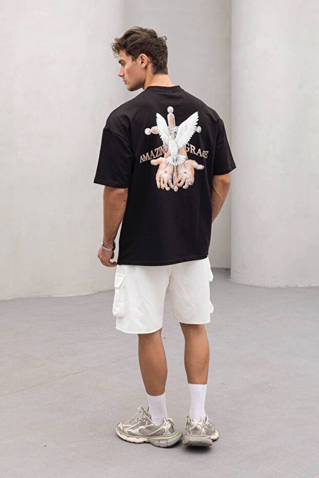 Ön/Arka Baskılı Oversize Thisrt