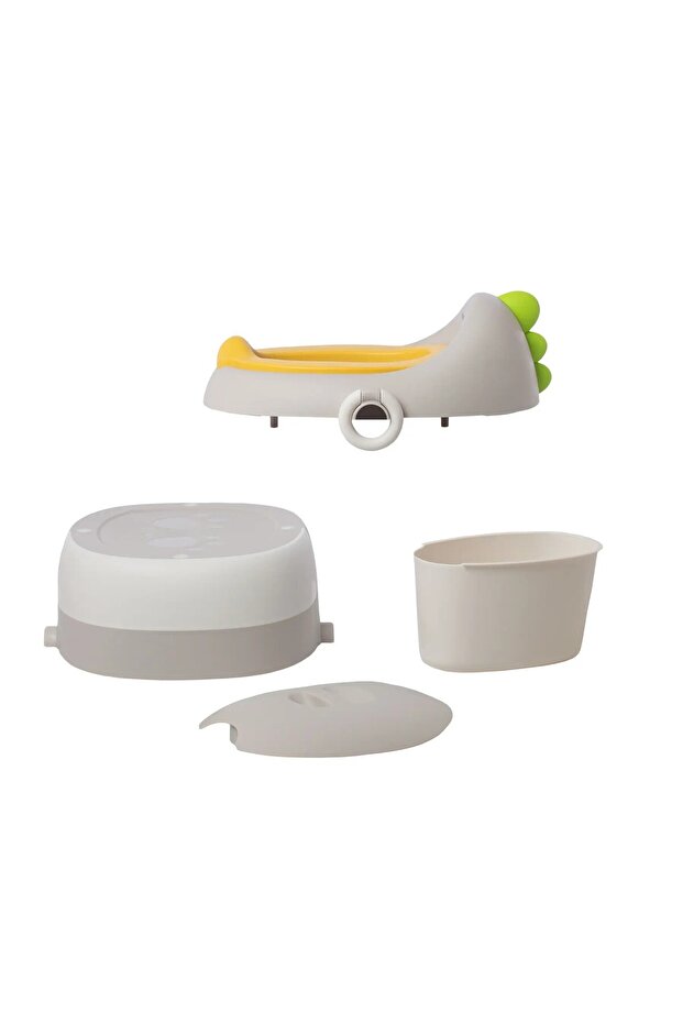 Children's Potty 3 in 1, Detachable Trainer, Booster, WC Reducer, with Lid, Includes 100 Disp - 3