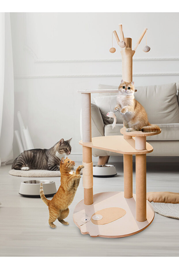 Cat Climbing Frame Cat Tree Cat Scratching Posts Cat Tower - 6