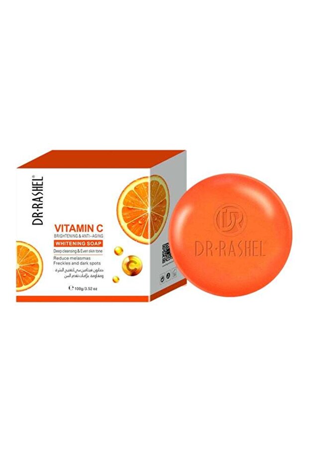 DR. RASHEL Vitamin C Brightening And Anti-Aging Whitening Soap Orange 100grams