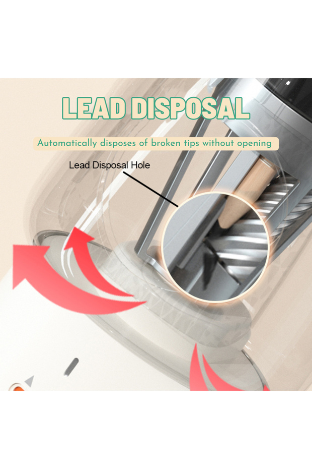 Automatic Pencil Sharpner - Yellow Mushroom - 6