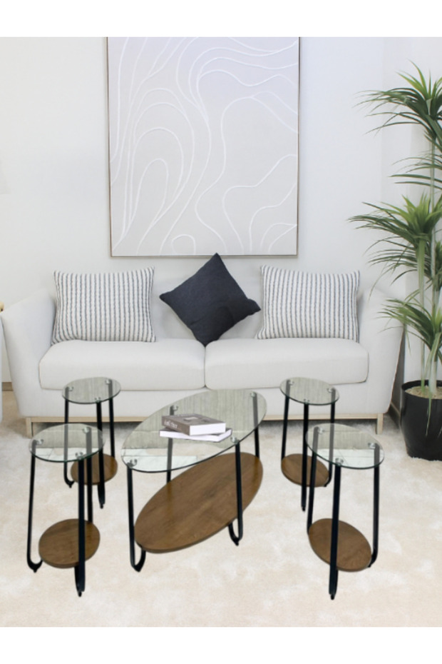 طقم طاولات خدمة عصري عالي الجودة - 1