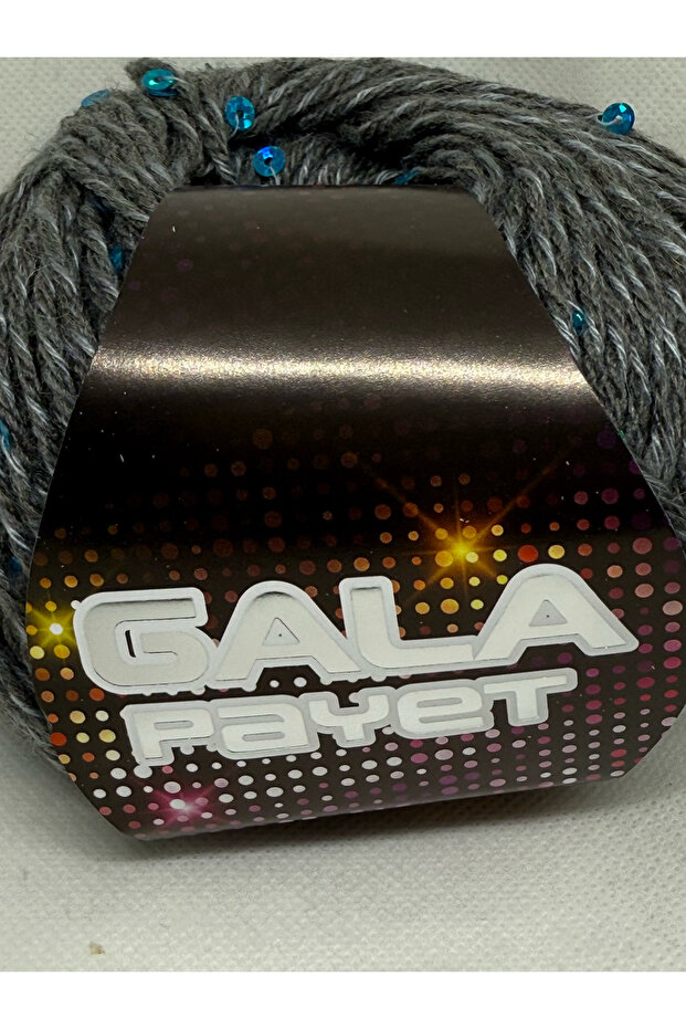 Gala Sequin Gray (Blue Sequin) 50 Gr/125M X10 Pieces Yumak
