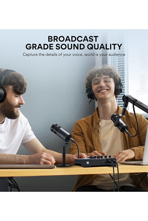 PD100 Podcast Dinamik XLR Mikrofon Seti - 3