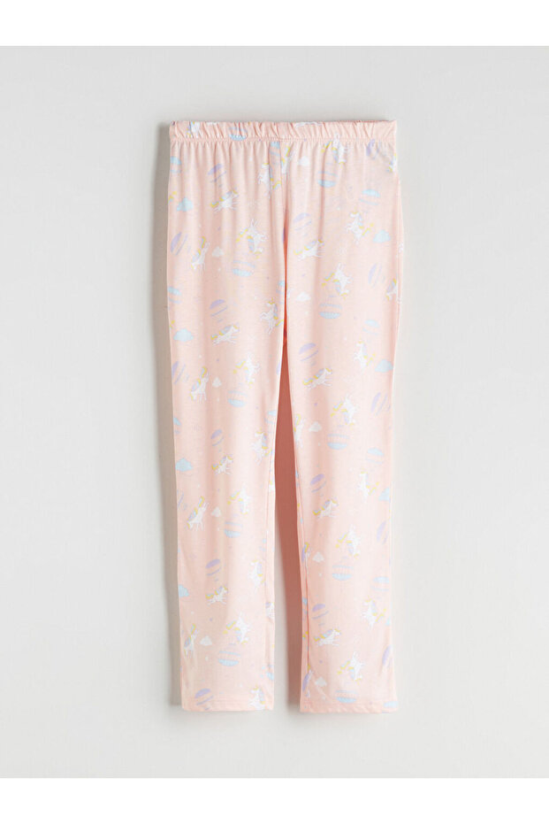 Gömlek Yaka Baskılı Kız Çocuk Pijama - 7