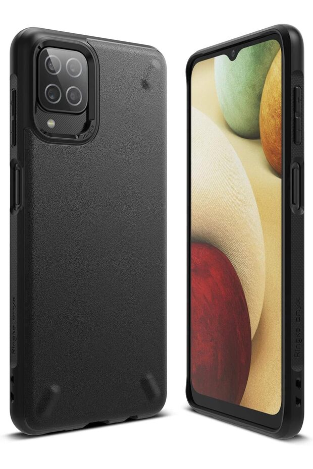 Samsung Galaxy A12 / A02 Case Cover | Onyx Series | Black