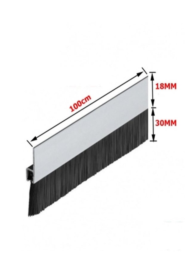 Door Bottom Brush Broom - Aluminum Door Bottom Broom - Length 100cm - Broom Height 3cm