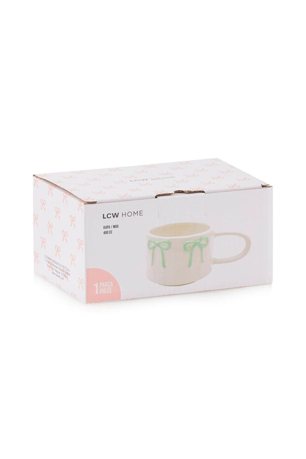Create Your Style with Uzg Store |   Bow Printed Ceramic Mug 400 ml - 4