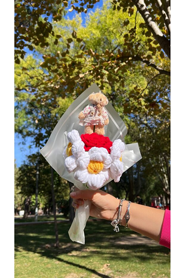 ÖRGÜ GÜL BUKETİ - 3