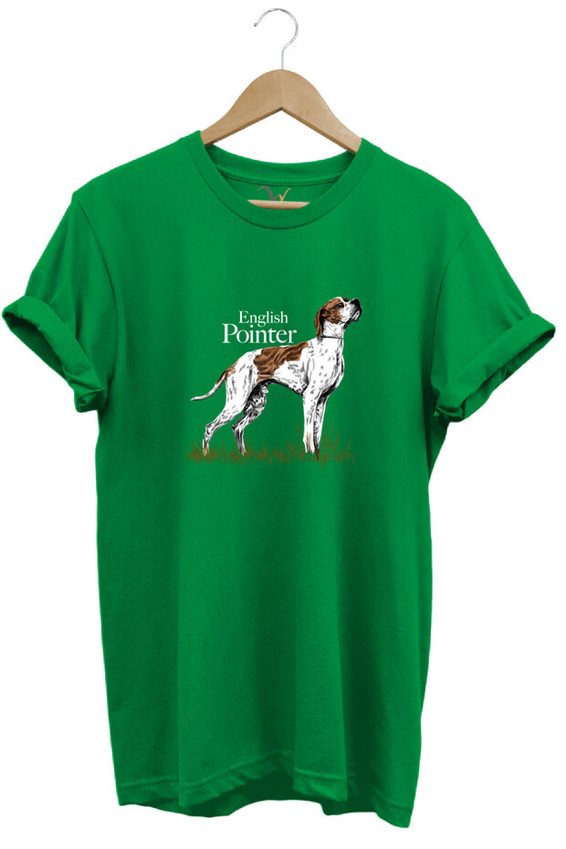 Hunting Hunting English Pointer Hunting Dog Printed 100% Cotton Regular Fit Unisex T-Shirt
